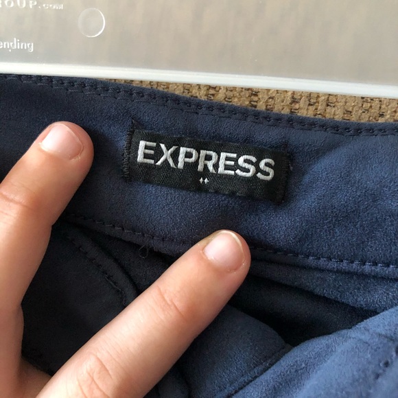 Mini velvet/suede button down skirt from Express - Picture 3 of 3